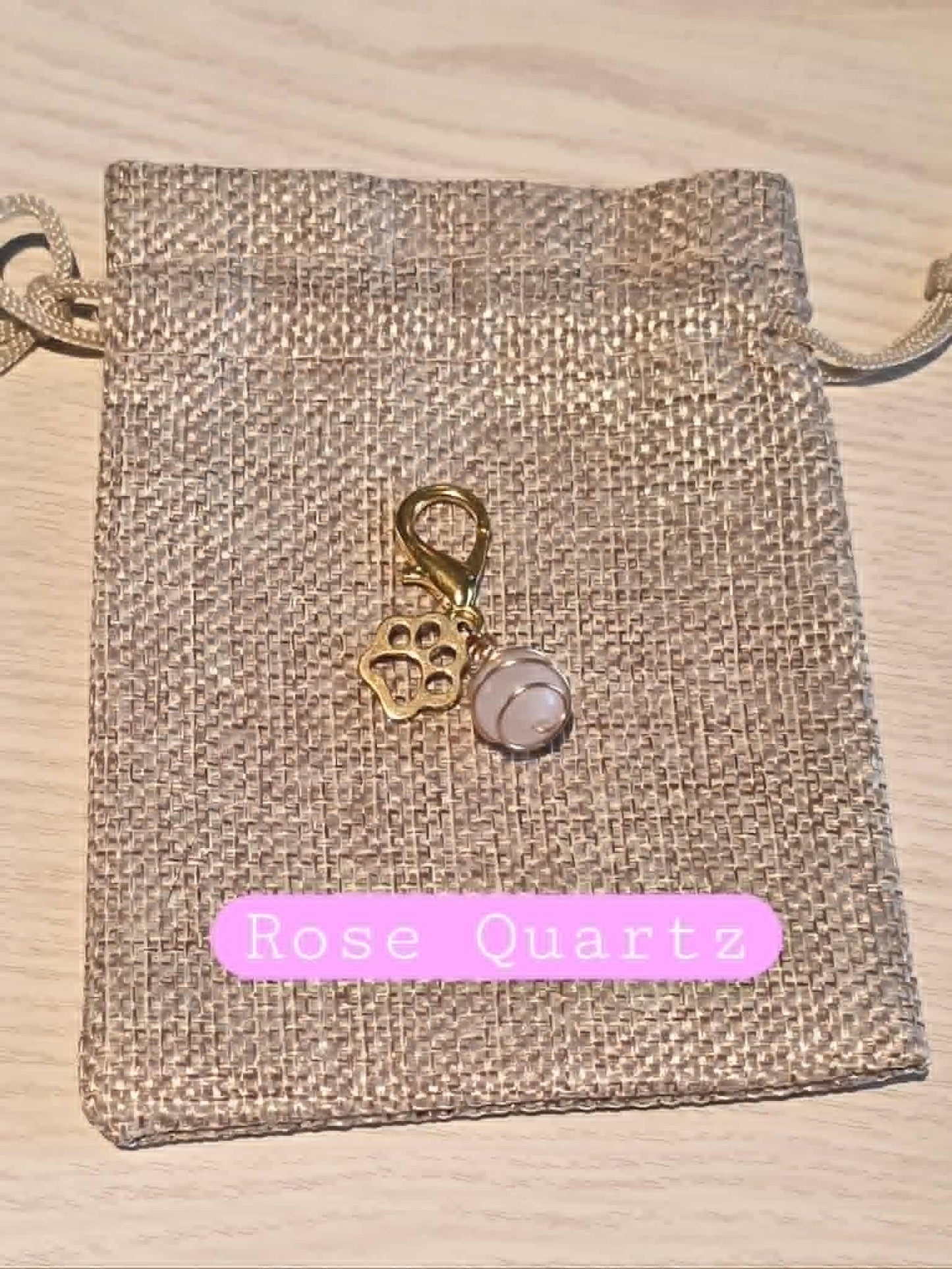 Small Crystal Paw Charm | Crystal Collection | Healing Bohemian